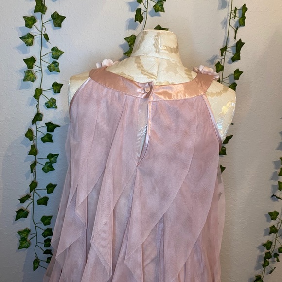 Champagne Ruffled Dress - Picture 2 of 5